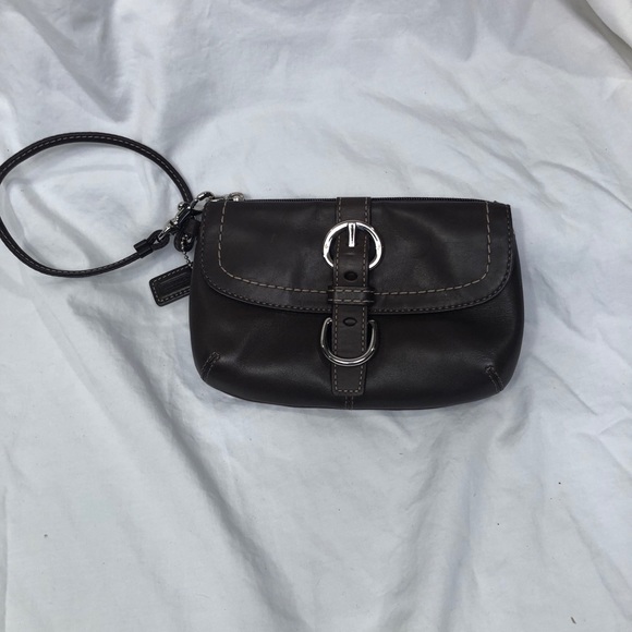 NWOT Brown Coach Wristlet - Picture 2 of 4